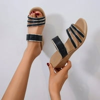 Kaicj Ženske cipele Ženske sandale Otvori pete cipele na petu Sandale Ljetna boemska platforma Sandal