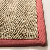 Prirodna vlakna za maisy pogranični prostirki, prirodni crveni, 5 '8'
