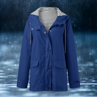 njshnmn ženska jakna s dugom kapuljačom za kišu lagana vodootporna jakna za kišu pakirana vjetrovka s