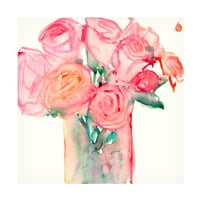 Samuel Dixon 'Cottage Roses II' Platno Art