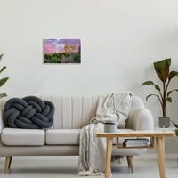 Stupell Industries Pink Sunrise Arid Cactus Plants Landscape Photography Neuramljena Umjetnost Print Wall