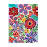 Regina Moore' Colorful Flores II ' platnena Umjetnost