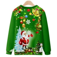 Muške košulje Dugi rukav klirens muški Casual modni Duks okrugli vrat Božićni 3d Digitalni štampani pulover
