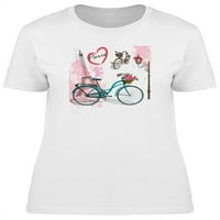 Paris vintage Bike T-Shirt žene-Image by Shutterstock, ženski XX-veliki
