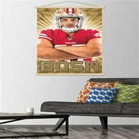 San Francisco 49ers-Nick Bosa zidni Poster sa drvenim magnetnim okvirom, 22.375 34