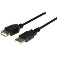 6 & apos; USB produžni kabl Tip-A-ženski za tip-A-muški, 2-paket