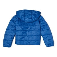 Klimatski koncepti Big Boys Fau krzno obloženo kapuljačom s kaputom za rukave, veličine 8-20