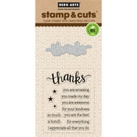 Hero Arts Stamp & Cuts-hvala, PK 1, Hero Arts