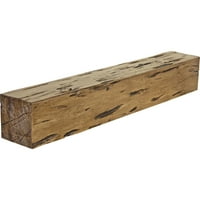 Ekena Millwork 6 H 6 D 84 W Pecky Cypress Fau Wood kamin za kamin, premijum