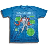Spasilački Botovi Optimus Prime Kratka Majica Sa Rukavima Za Dječake