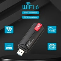 WiFi adapter, bežični USB adapter, USB3. Dual Band 2.4GHz 5GHz bežični mrežni adapter za PC desktop laptop