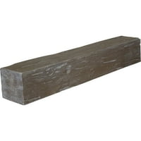 Ekena Millwork 6 H 10 D 48 W Pecky Cypress Fau Wood kamin kamin mantel, vintage mahagoni
