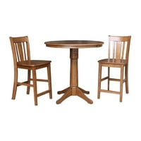 36 okruglo puno drvena stol za obrnute stol sa San Remo u nevolji hrasta po međunarodnim pojmovima