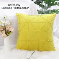 Jedinstvena povoljna geometrijska dekorativna Navlaka za jastuk za bacanje žuta 16 x16