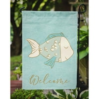 Carolines blaga bb8578gf plava riba zastava za dobrodošlicu za zastavu male, višebojne