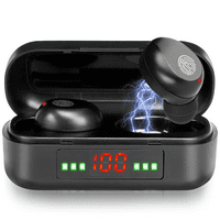 Bežični uši Bluetooth 5. Slušalice sa digitalnim LED ekranom za punjenje Kućište stereo mini slušalice