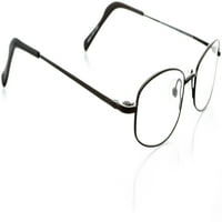 Unise optički naočale - ovalni oblik, metalni puni obruč, mat crna