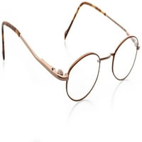 Unise optički naočale - ovalni oblik, metalni puni obruč, bakar smeđi