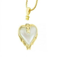 Moonstone Heart 14kt Zlatna urna za kremiranje nakita-u svjetlosnim urnama®