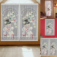 Filtriranje zavjesa za zavjese za zavjese sa božićnim zavjesama Božićne zavjese Šarene drapenske ploče