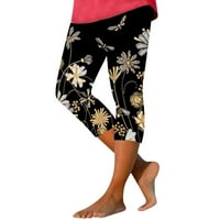 Puawkoer helanke za ženske ljetne Casual sportske pantalone za jogu uske skraćene pantalone ženske hulahopke