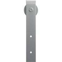 Premium J-Strap valjkaste vješalice W vijci za vrata za 1 4 vrata, srebrna metalik