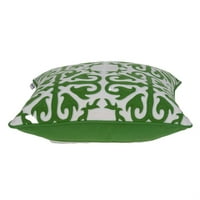 20 7 20 tradicionalni zeleni i bijeli naglasak jastuka sa dolje umetkom