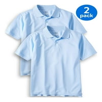 Wonder Nation Boys Školska uniforma kratkih rukava Polo košulje, paket vrijednosti, veličine 4- & husky