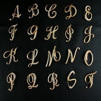 Rygai rhinestone Engleski slova abeceda A-Z broš nastupnica-zlatni