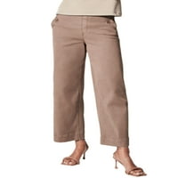 Glookwis ravne pantalone za noge protiv bora odobrenim ublaženim kauzalnim pantalonama s džepovima CAMEL