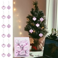 GOPERLLE SHATTEROVO otporne ukrase Božićni božićni oblik stabla privjesak u boji ukrasi srčani kuglic