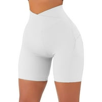 Yinguo ženske uske hlače za jogu s navojem oko struka s navojem visokog struka fitnes sportske hlače s