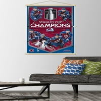 Kolorado Avalanche - Stanley Cup CHAPIONS zidni poster sa magnetnim okvirom, 22.375 34