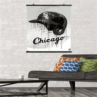 Chicago Bijeli So - zidni poster kacige za kacigu, 22.375 34