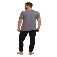 Hanes muške ultrasoft majice i jogger francuski terry pidžama, dvodijelni, veličina S-5XL