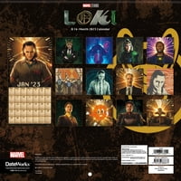 Trendovi Međunarodni Marvel Loki Zidni Kalendar & Pushpins