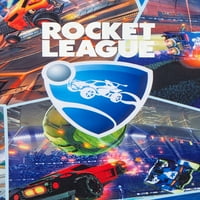 Rocket League Boys Kratka Rukava Gamer Poliesterska Majica, Veličine 4-18