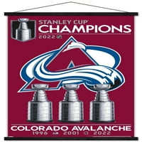 Kolorado Avalanche - STANLEY CUP TEAM MOD Zidni plakat sa magnetnim okvirom, 22.375 34
