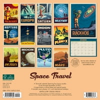Willow Creek Press Space Travel Art Zidni Kalendar