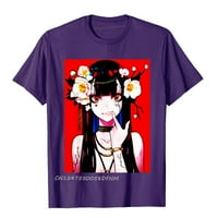 JHPKJCamisa Top Majice Opremljen Anime Djevojka Waifu Japanski Estetski Premium Pamuk Muškarci Tees Oversized