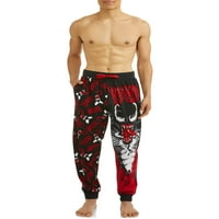 Marvel muške pantalone od pidžame Venom Jogger