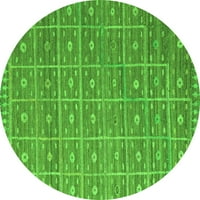 Ahgly Company u zatvorenom okruglom sažetkom zelene moderne prostirke, 8 'kruga