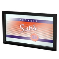 Zaštitni znak Gameroom Phoeni Suns tvrdo drvo klasika NBA logo ogledalo