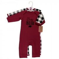 Dodirnite priroda Baby Unise Holiday Pajamas, Beat Bear, 3- mjeseci