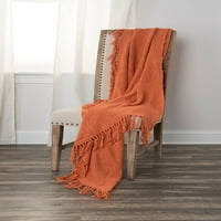Rizzy Home Solidarna tkanina narančasta 50 X60 bacanje