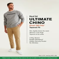 Dockers muške i velike muške Taperd ravne hlače Smart Tech Ultimate Chino