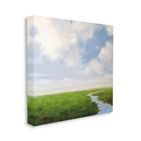 Stupell Industries Rural Country Trashland Stream Slikarstvo Galerija zamotana platna Print Wall Art,