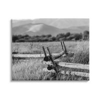 Stupell industrije Seoski ranč ograda ruralna pašnjak trava fotografija fotografija Galerija umotano platno