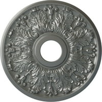 Ekena Millwork 1 2 od 5 8 ID 1 8 P Apollo plafonski medaljon , ručno oslikano srebro