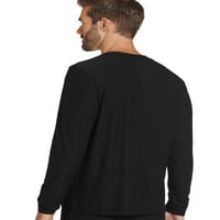 Jockey® Essentials Muška majica za spavanje s dugim rukavima, udobno za spavanje, Pajama Top, Mekana salata,